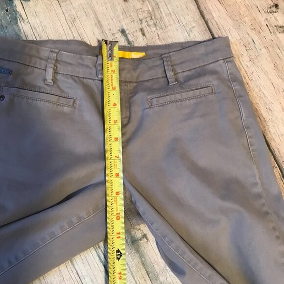 Lole stretch brushed cotton chinos UPF 50+ grayish Khaki Size 4 - Picture 8 of 9